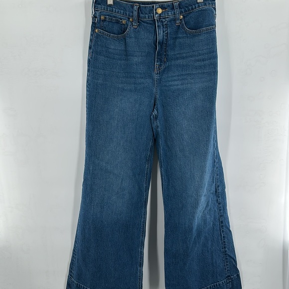 J. Crew Denim Wide Leg Trouser in Wesly Wash 29 - Picture 2 of 7